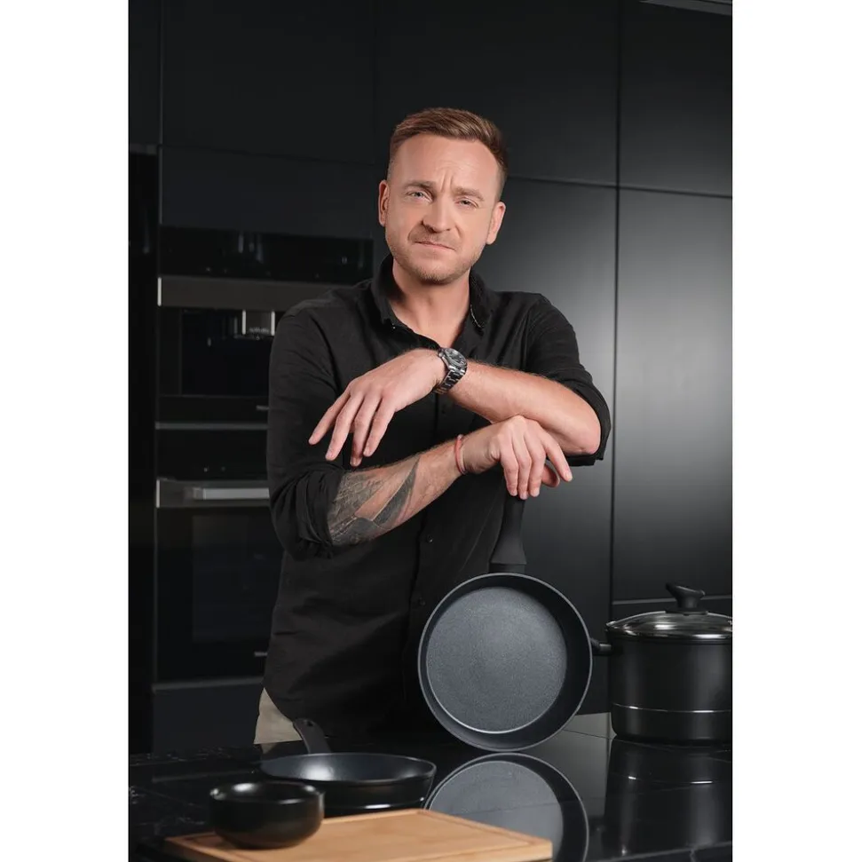 Zestaw patelni Florina Delux by Mateusz Gessler, 3 elementy, non-stick, czarne