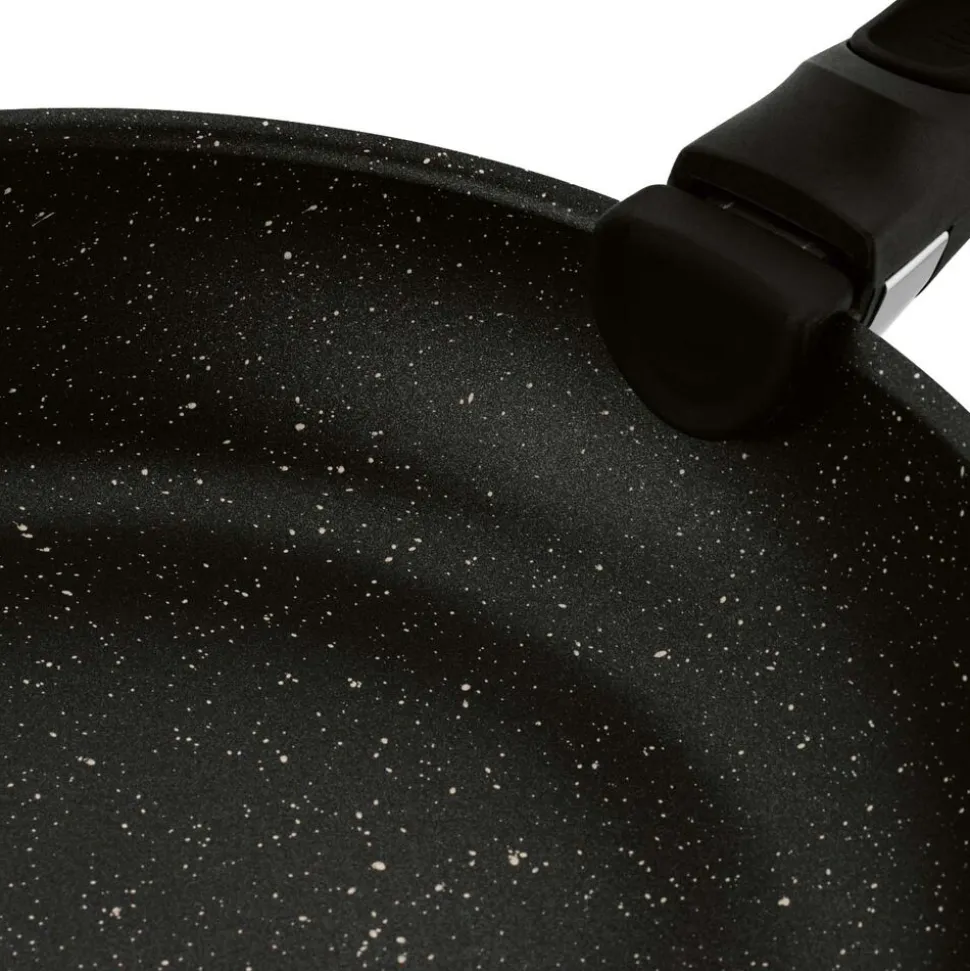 Zestaw patelni Konighoffer Spinel Black, 20/24/28 cm, odpinana rączka, czarne