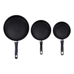 Zestaw patelni MG Home Verso, 3 elementy, non-stick, czarne