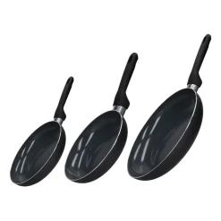 Zestaw patelni Zwieger Virtu, 3 elementy, czarne