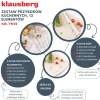 Zestaw przyborów kuchennych Klausberg, 12 elementów, z nożami i deską, beżowe