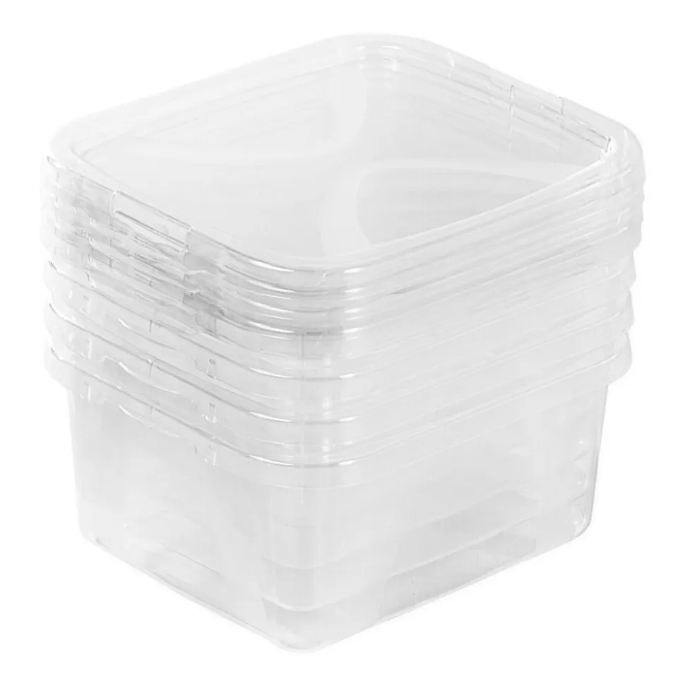 Zestaw 4 pudełek do przechowywania Rotho Lona, 2 l, transparentne