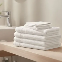 Zestaw ręczników frotte Art Soft Home, 500 g/m², 40 x 70 cm, 6 szt., białe