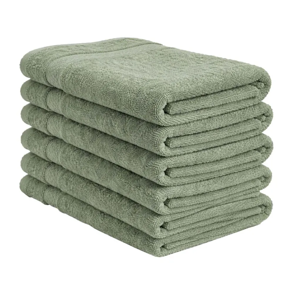 Zestaw ręczników frotte Art Soft Home, 500 g/m², 40 x 70 cm, 6 szt., zielone