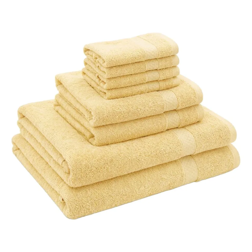 Zestaw ręczników frotte Art Soft Home, 460 g/m², 8 szt., żółte