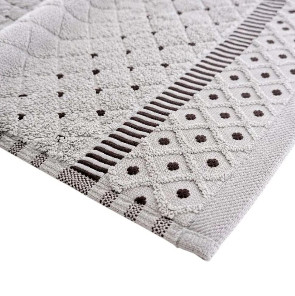 Zestaw ręczników frotte Art Soft Home Diamante, 500 g/m², 3 szt., szare
