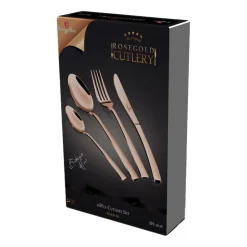 Zestaw sztućców BerlingerHaus Rose Gold, 16 elementów, różowe złoto