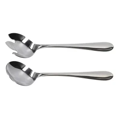 Zestaw sztućców do serwowania sałaty Zwieger Livio, 2 elementy, srebrne