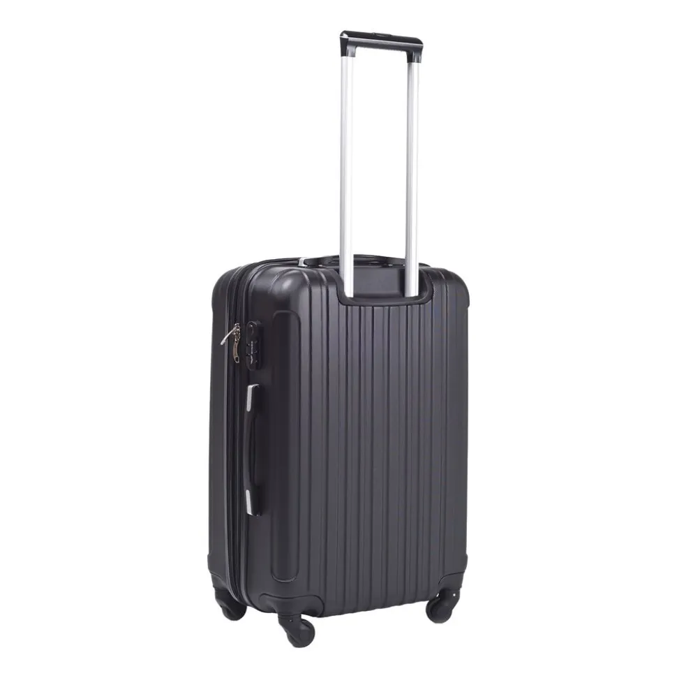 Zestaw walizek Wings Flamingo, z poszerzeniem, 3 szt., czarne