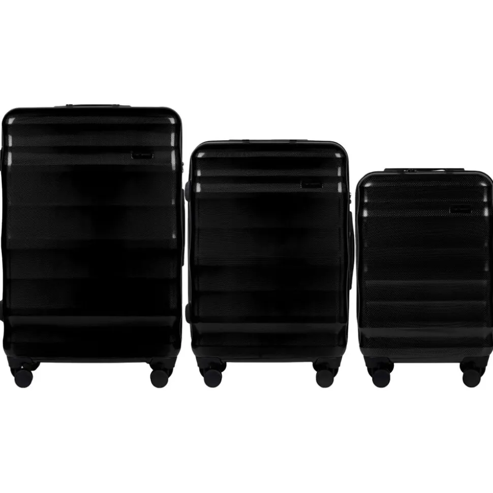 Zestaw walizek Wings Vulture Black, 3 szt., czarne