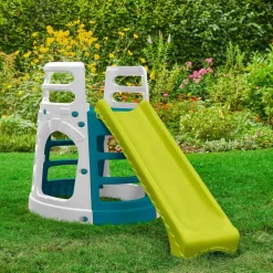 Zjeżdżalnia z wieżą gimnastyczną PalPlay, 180 x 85 x 100 cm, kolor 1