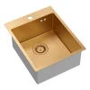Zlewozmywak stalowy Root Chef Moon Box, 40 x 50 x 20 cm, z syfonem, miedziany